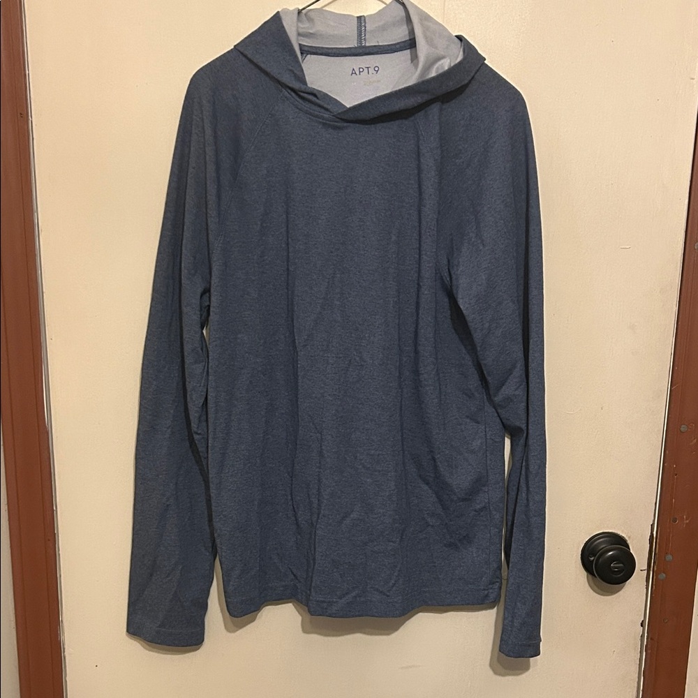 Apt. 9 Men's Heather Blue Hoodie
